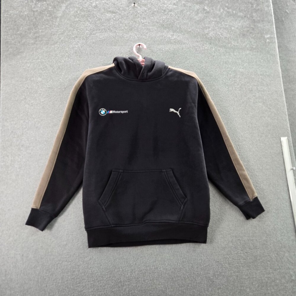 Puma Men Hoodie‎ 2XL Black Embroidered Colorblock BMW Logo Motorsport READ